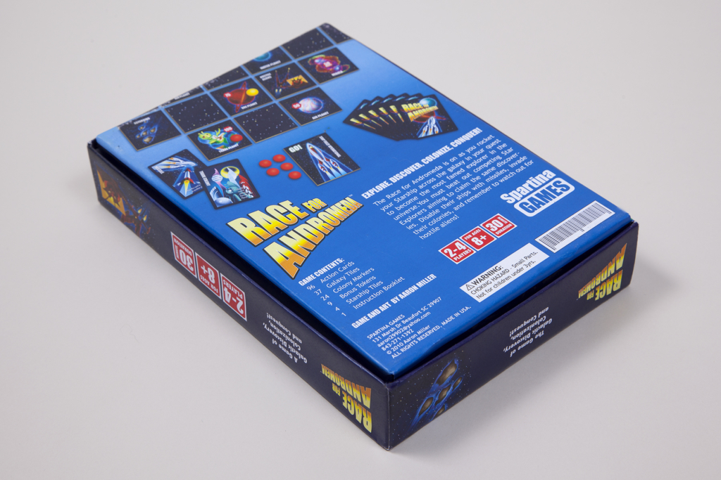 Graphic design and illustration for game box - bottom